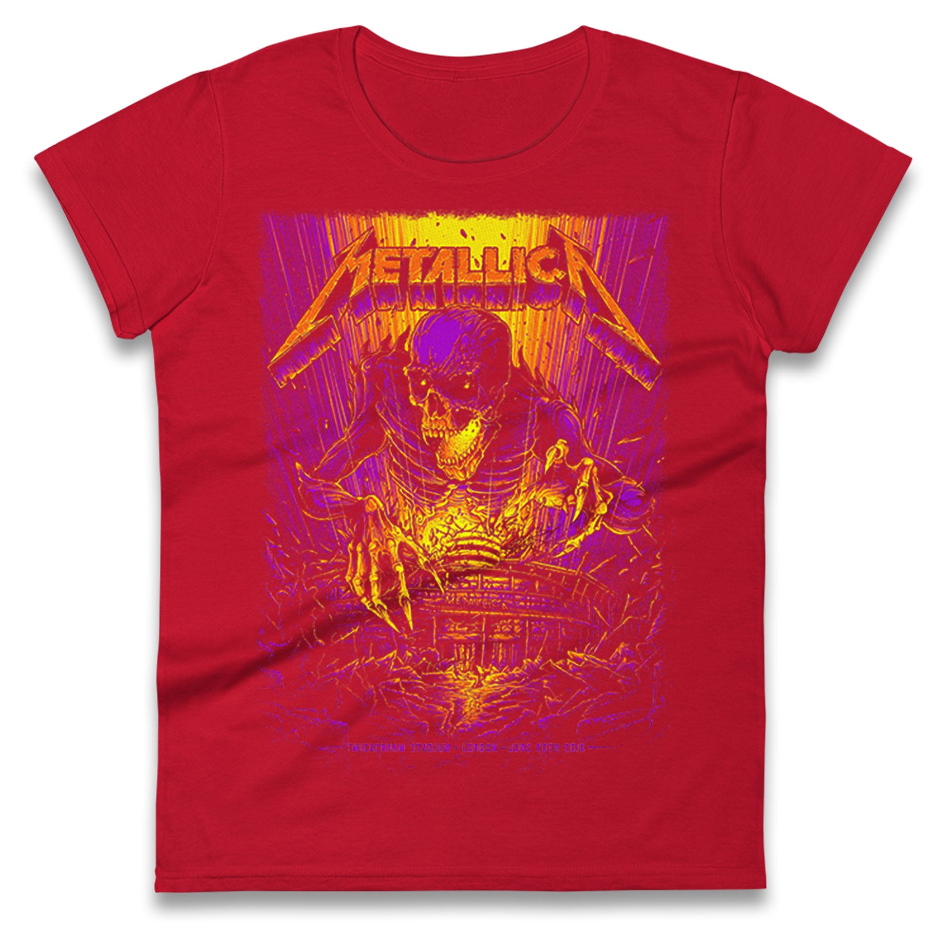 Metallica Twickenham Stadium Ladies T Shirt
