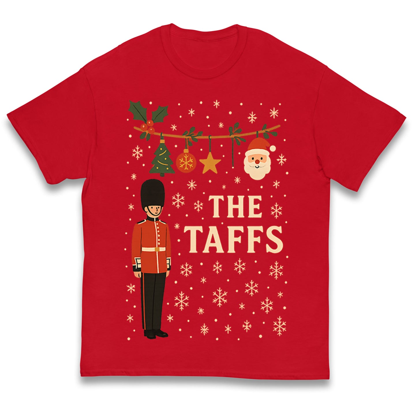 The Taffs Welsh Guards Christmas Kids T Shirt