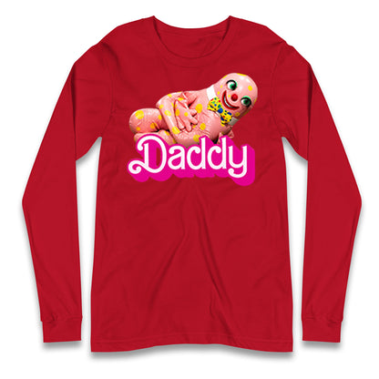 Funny Mr Blobby Daddy 90s Retro Longsleeve T Shirt