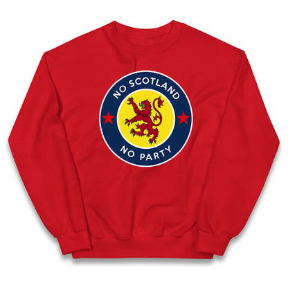 No Scotland No Party Kids Jumper
