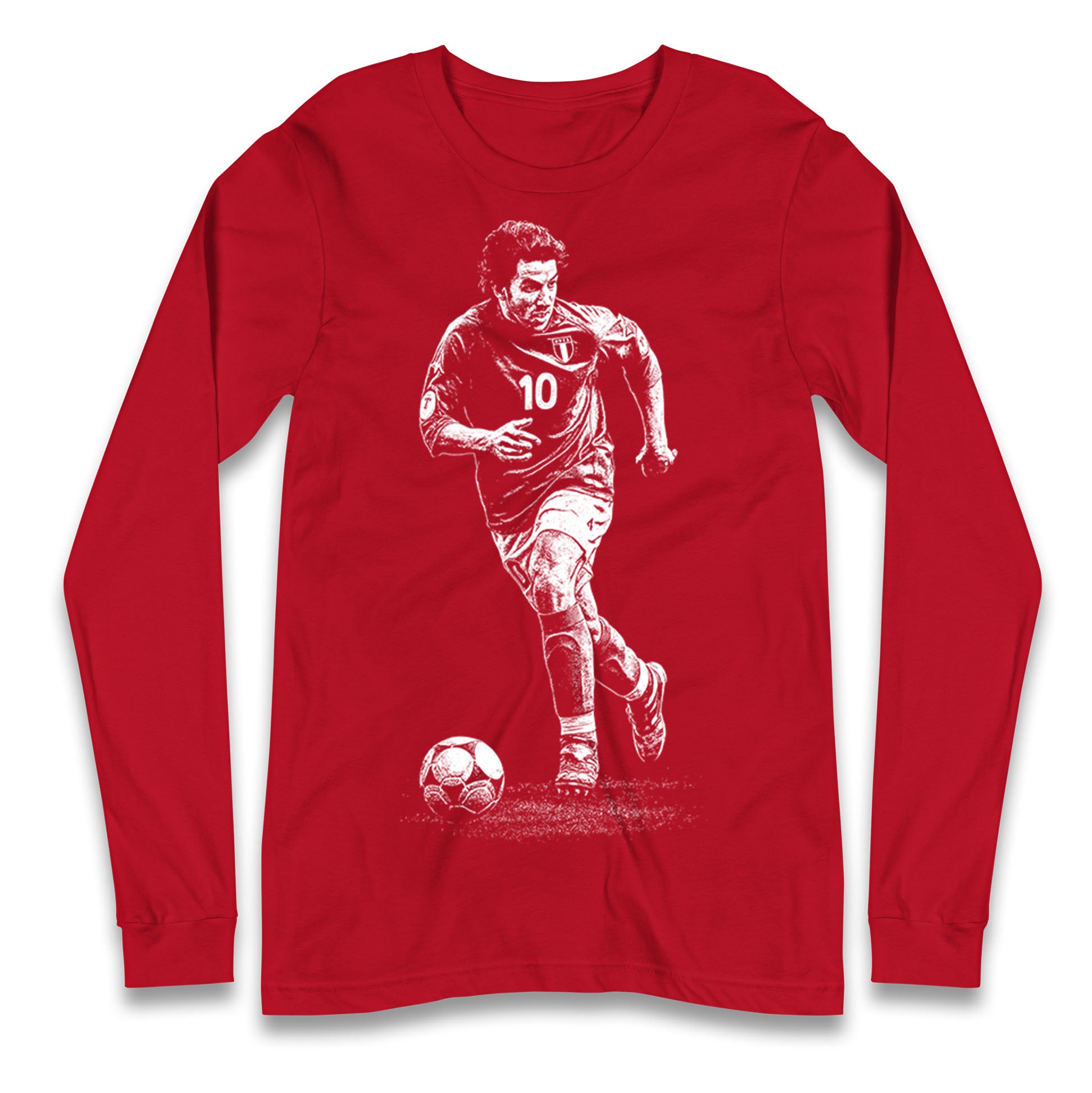Del Piero 10 Italy Longsleeve T Shirt