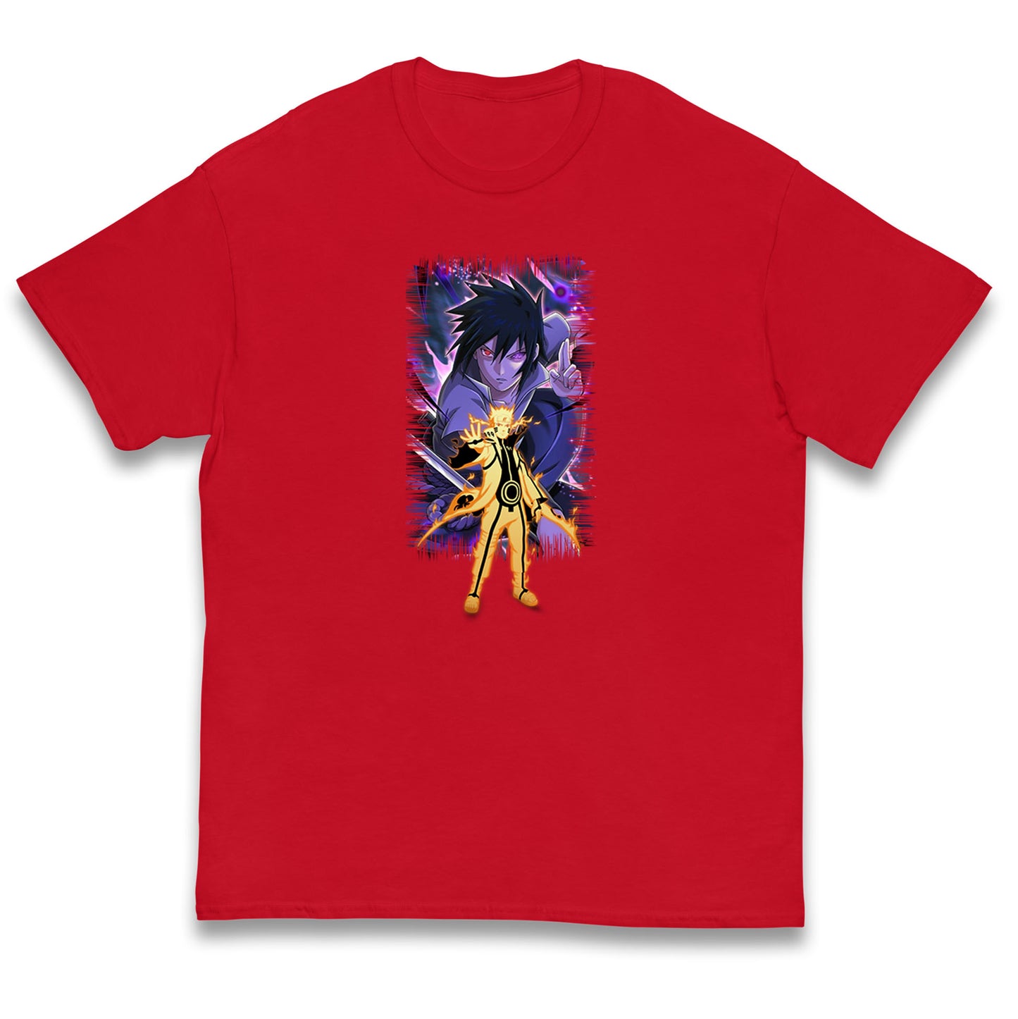 sasuke uchiha and naruto uzumaki t shirt