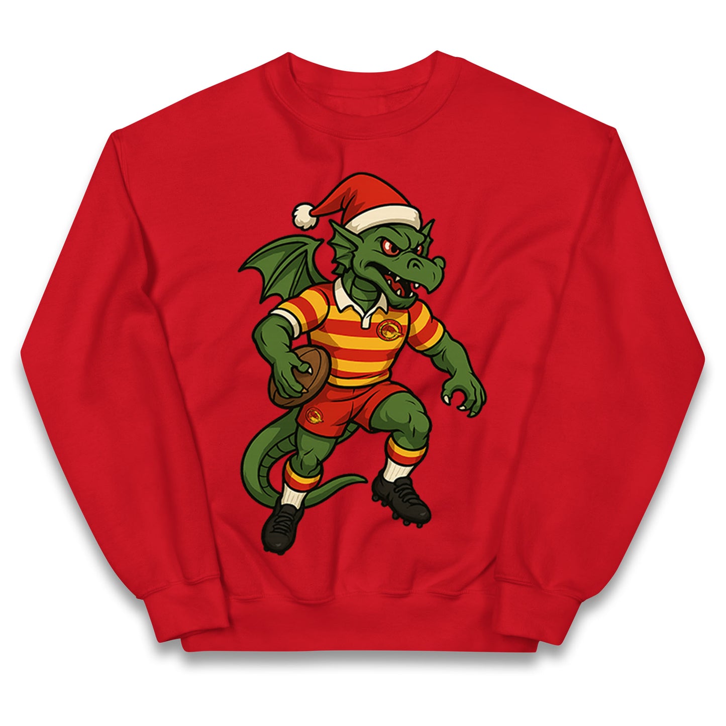 Catalans Dragons Christmas Kids Jumper