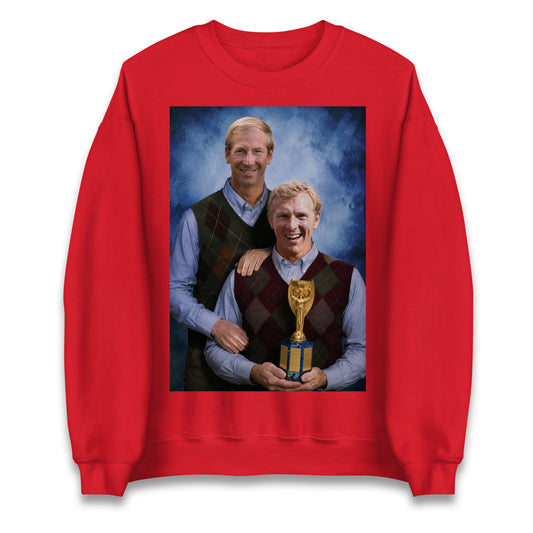Bobby Moore Bobby Charlton Step Brothers Style England 1966 Jumper