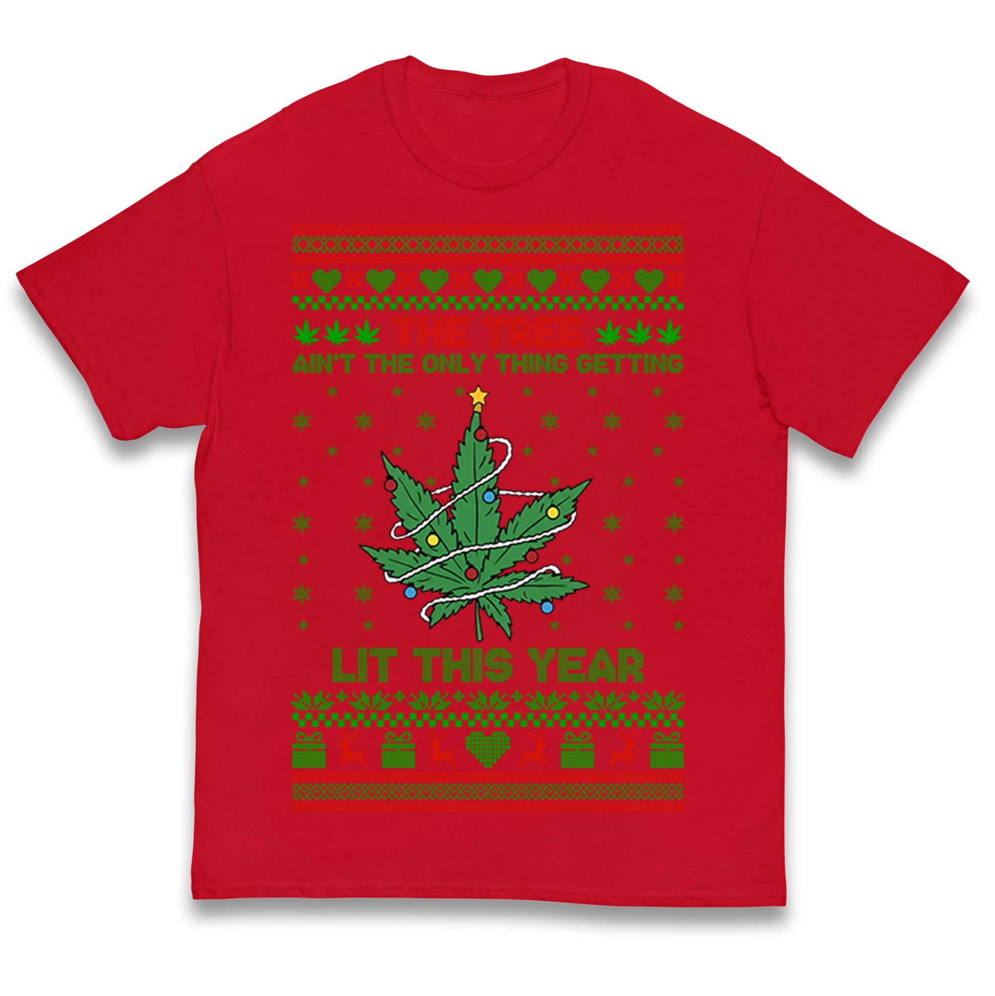 Cannabis Christmas Kids T Shirt