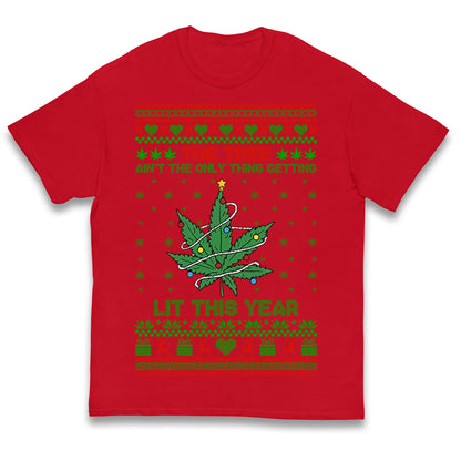 Cannabis Christmas Kids T Shirt