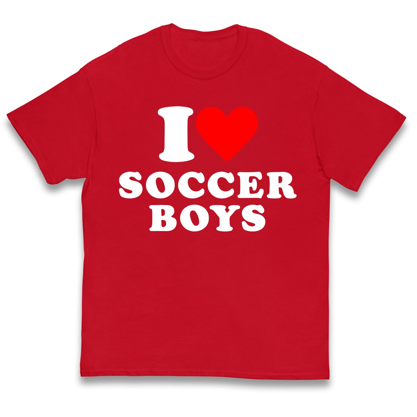 I Love Soccer Boys Kids T Shirt