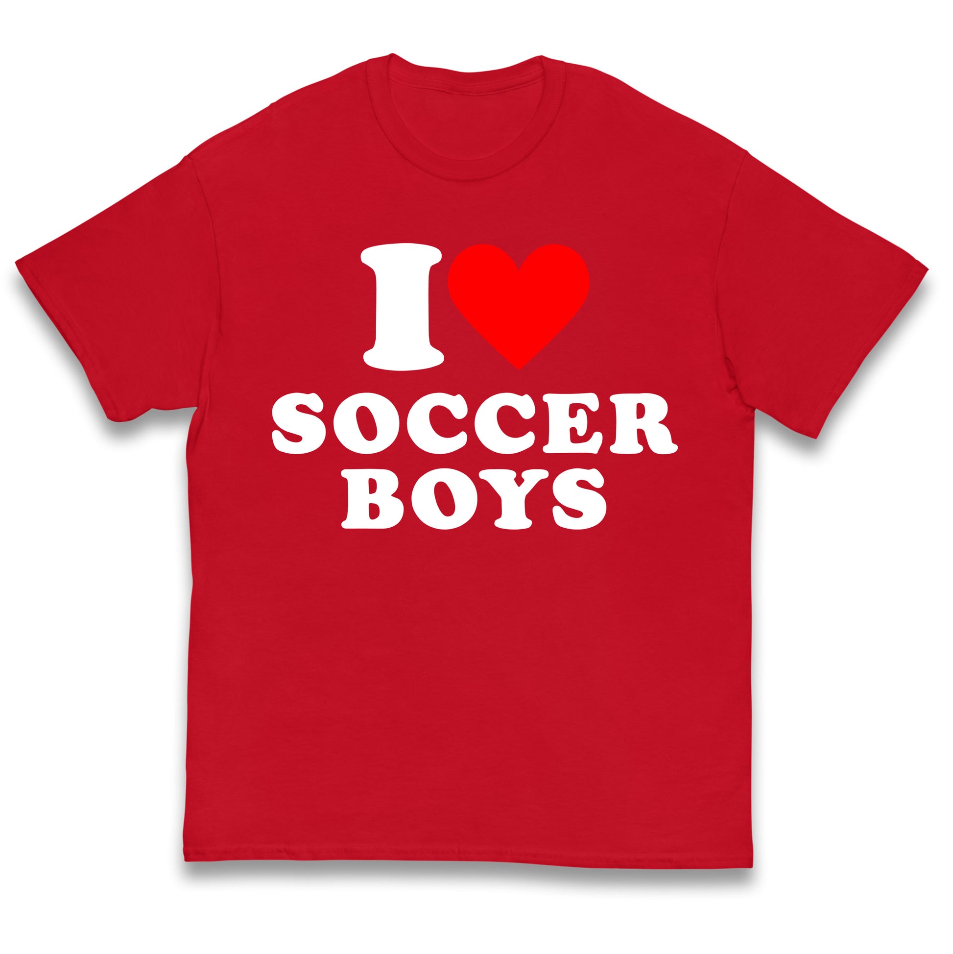 I Love Soccer Boys Kids T Shirt