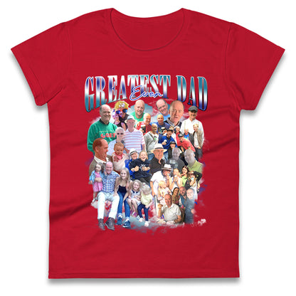 Fathers Day Personalised Ladies T Shirt