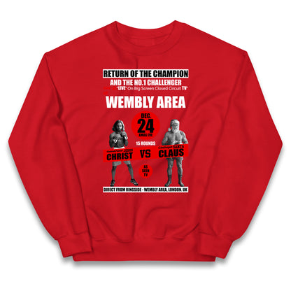 Jesus Christ Vs Santa Claus Kids Jumper