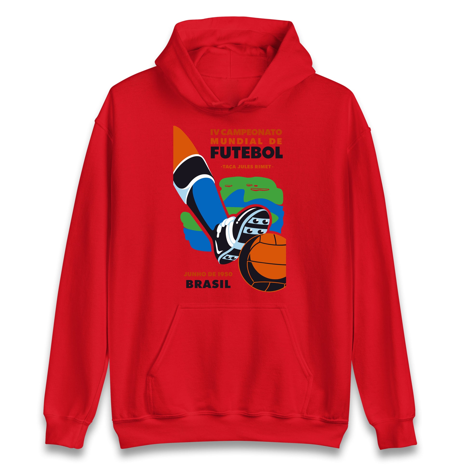 Brasil 1950 Retro World Cup Hoodie
