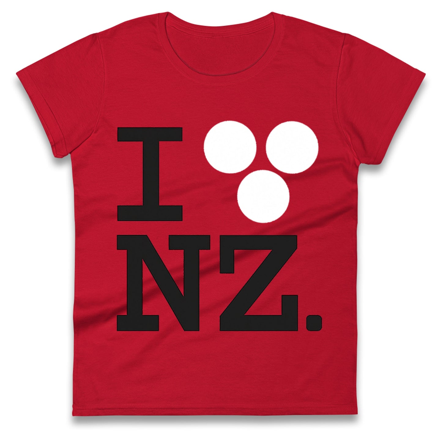 I Love NZ Orlando Bloom Huffer Ladies T Shirt