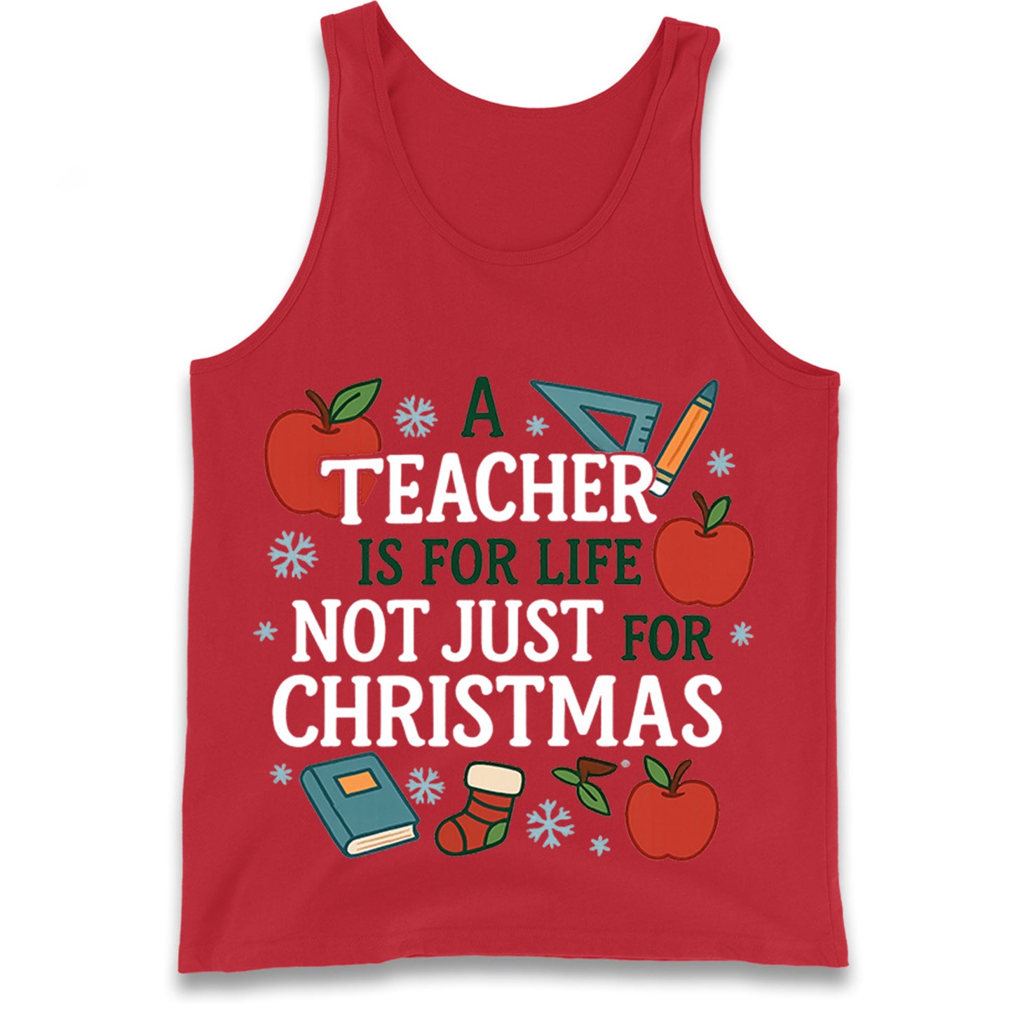 Teacher Christmas Tank Top 