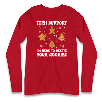 Delete Cookies Longsleeve T Shirt