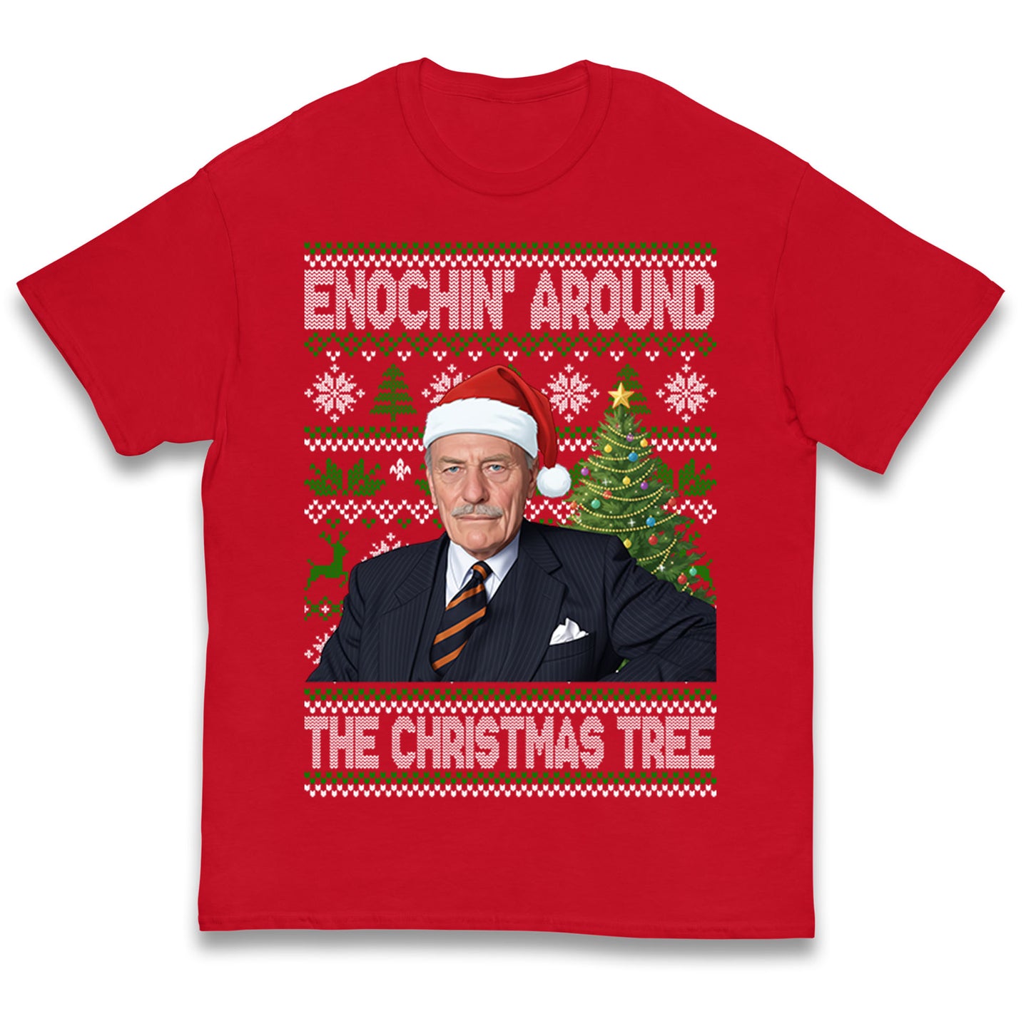 Enoch Powell Enochin Around the Christmas Tree Christmas Kids T Shirt