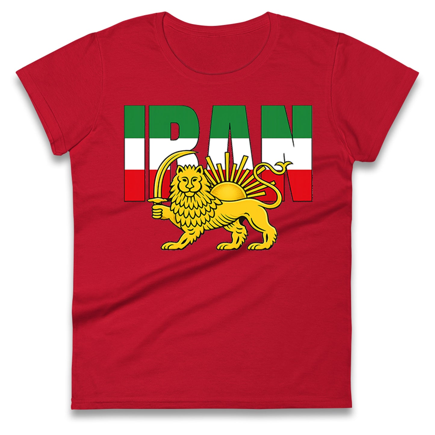 Iran Flag Ladies T Shirt