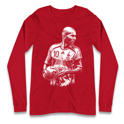 Zidane France Longsleeve T Shirt