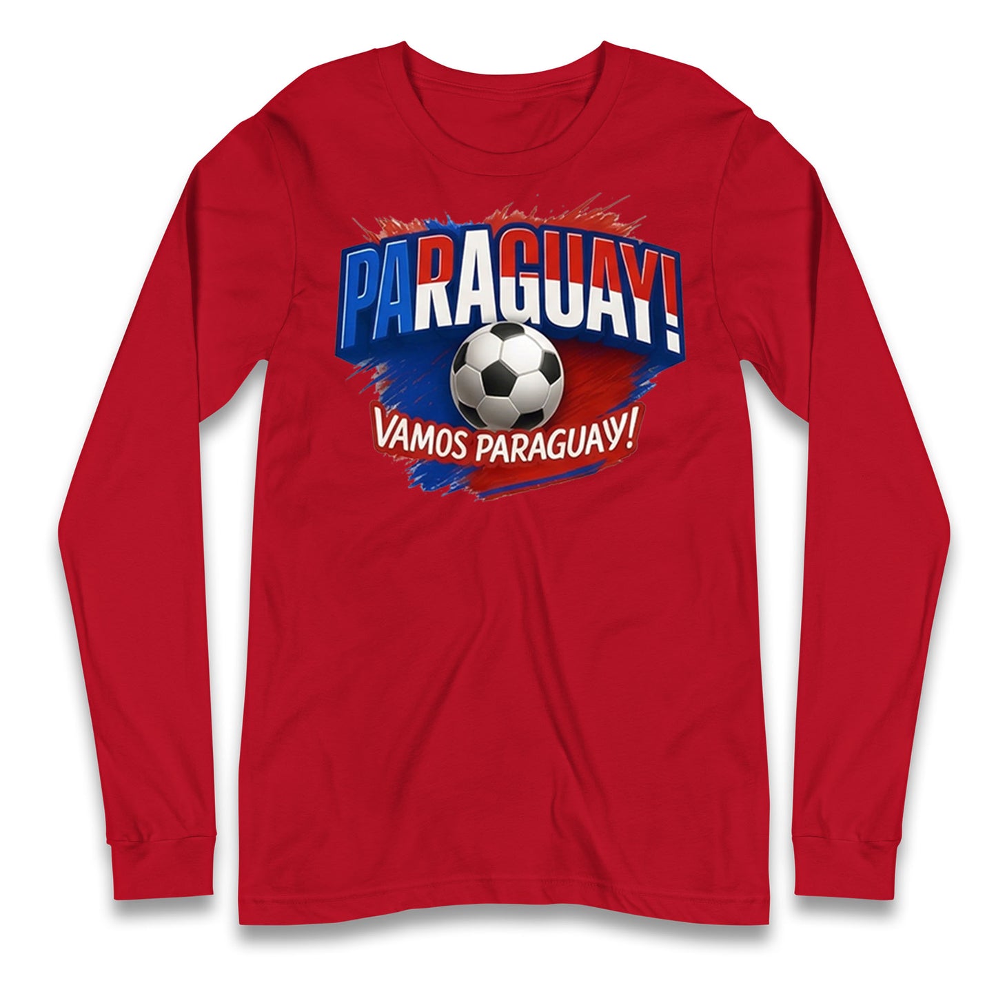 Paraguay Retro World Cup Longsleeve T Shirt