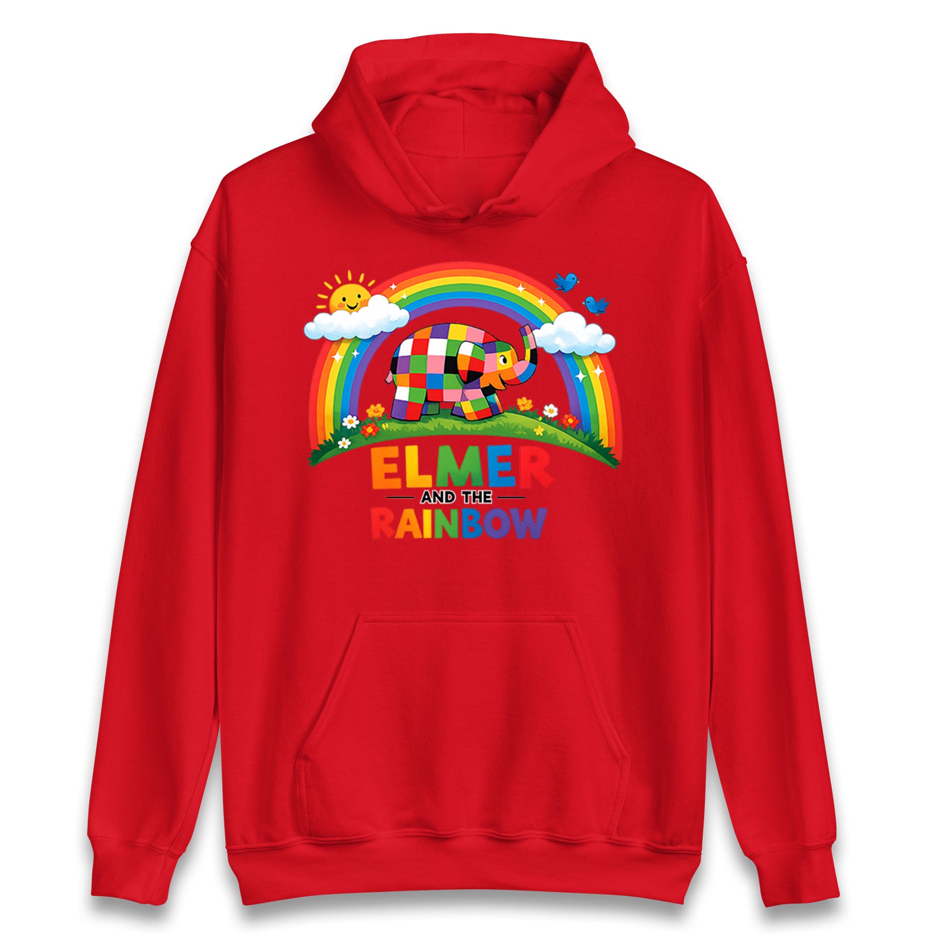 Elmer And The Rainbow Hoodie 