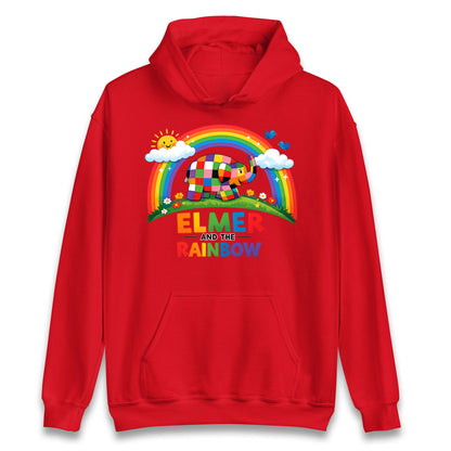 Elmer And The Rainbow Hoodie 