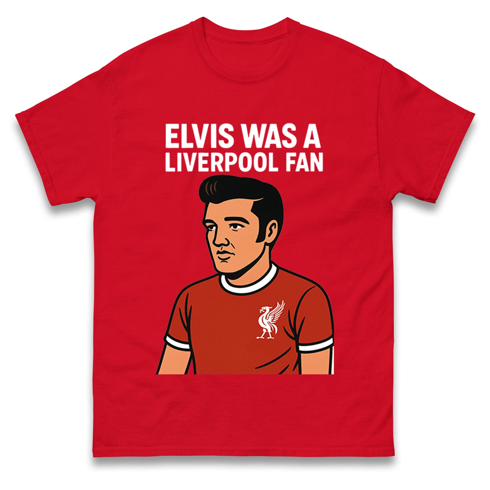 Elvis Presley Liverpool Football T Shirt