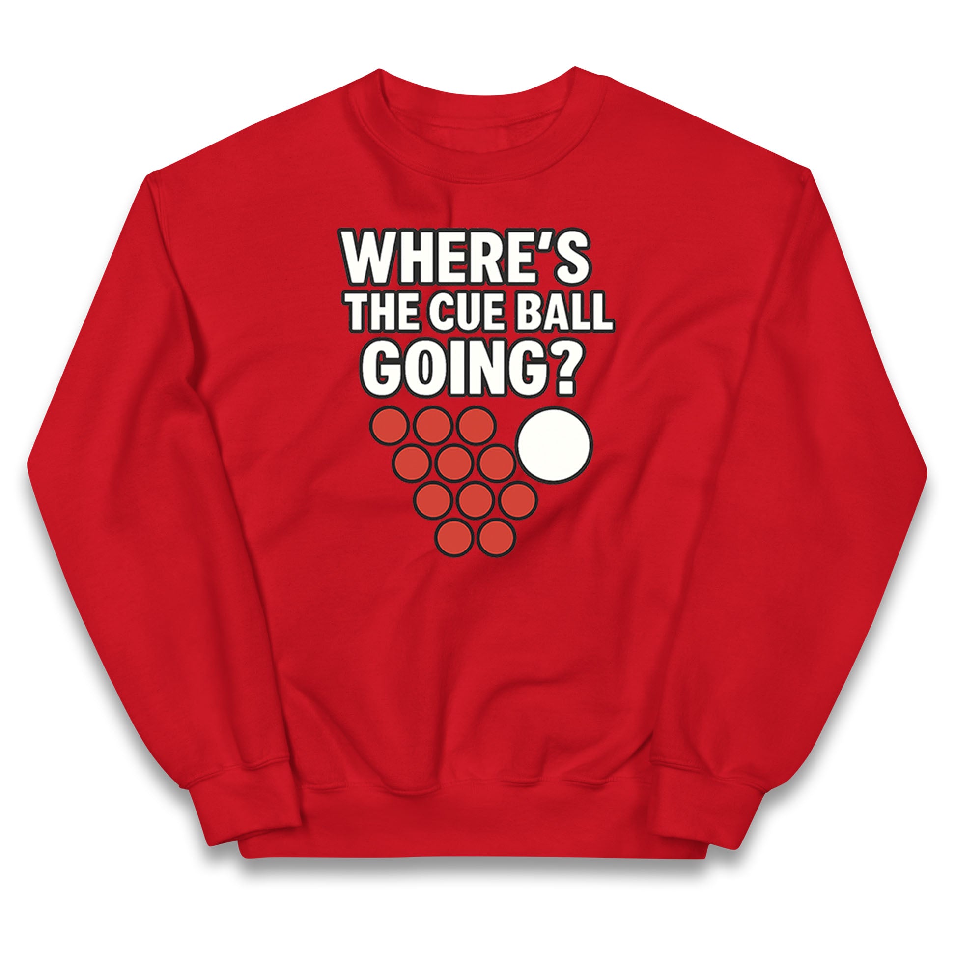 Where’s The Cue Ball Going Kids Jumper