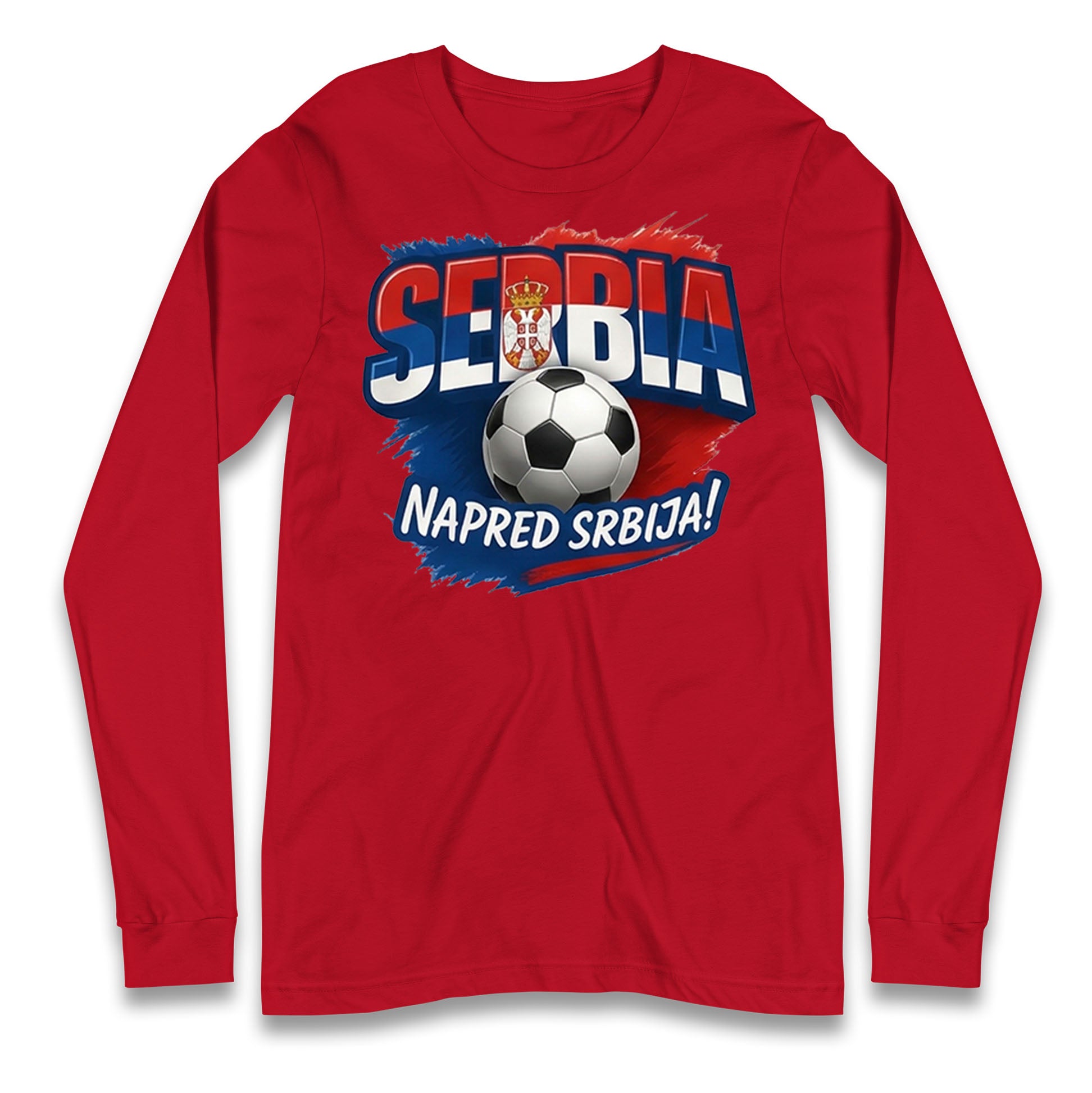 Serbia Retro World Cup Longsleeve T Shirt