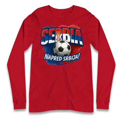 Serbia Retro World Cup Longsleeve T Shirt