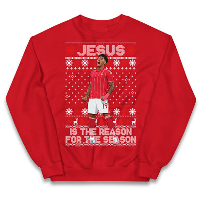 Nottm Forest FC Christmas Kids Jumper