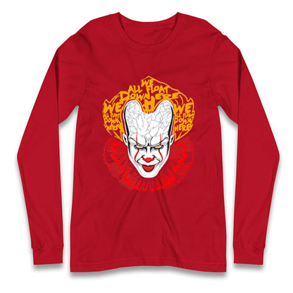 Pennywise Scary Clown Halloween T Shirt
