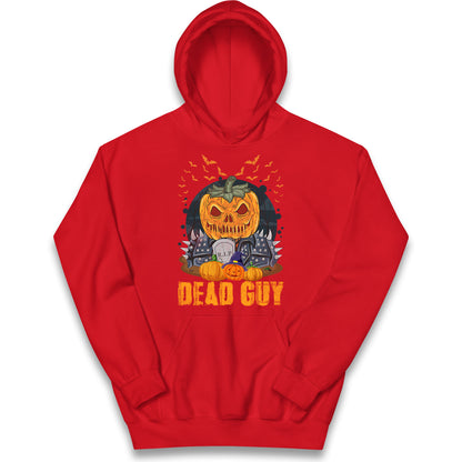 Scary Pumpkin Dead Guy Halloween Hoodie
