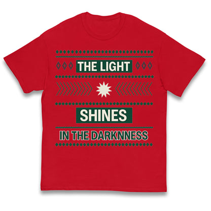 The Light Shines in the Darkness Kids T Shirt