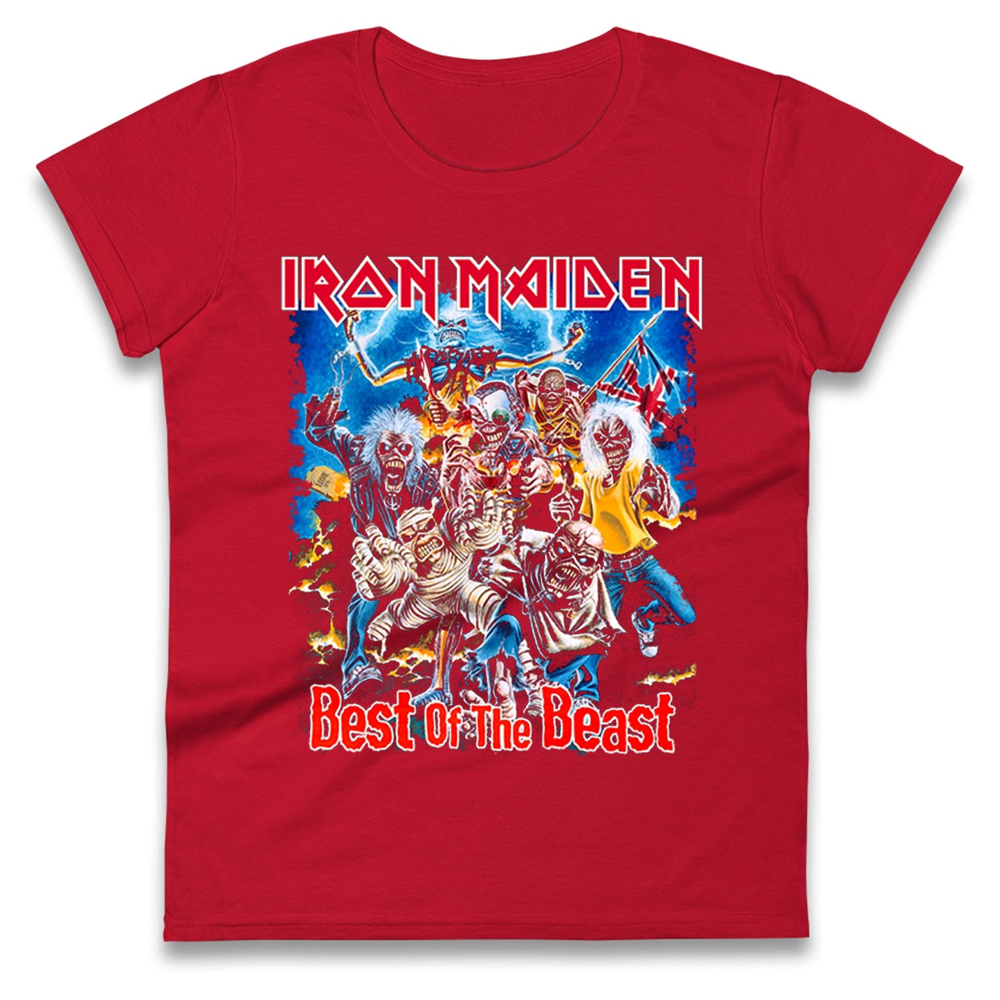 Iron Maiden Best Of The Beast Ladies T Shirt