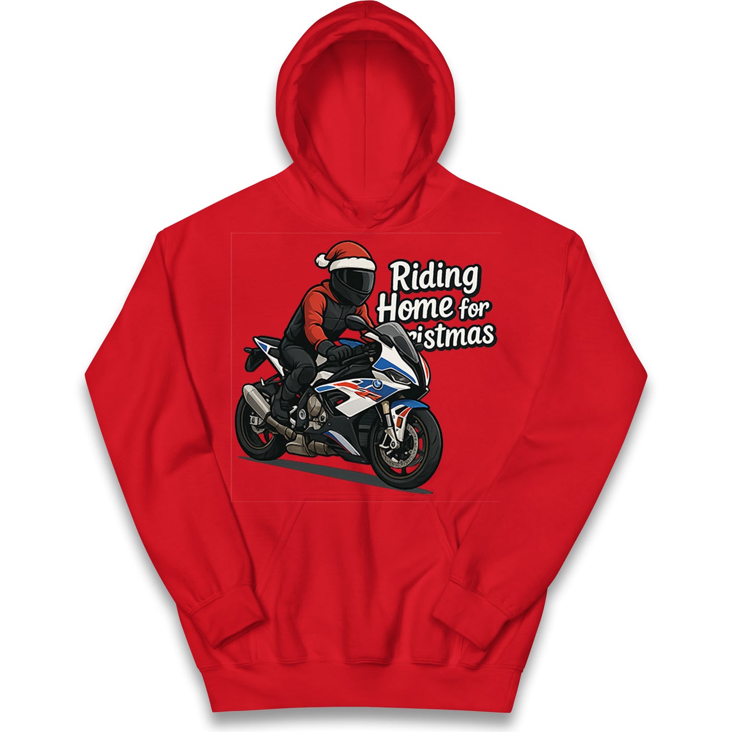 BMW S1000RR Christmas Kids Hoodie