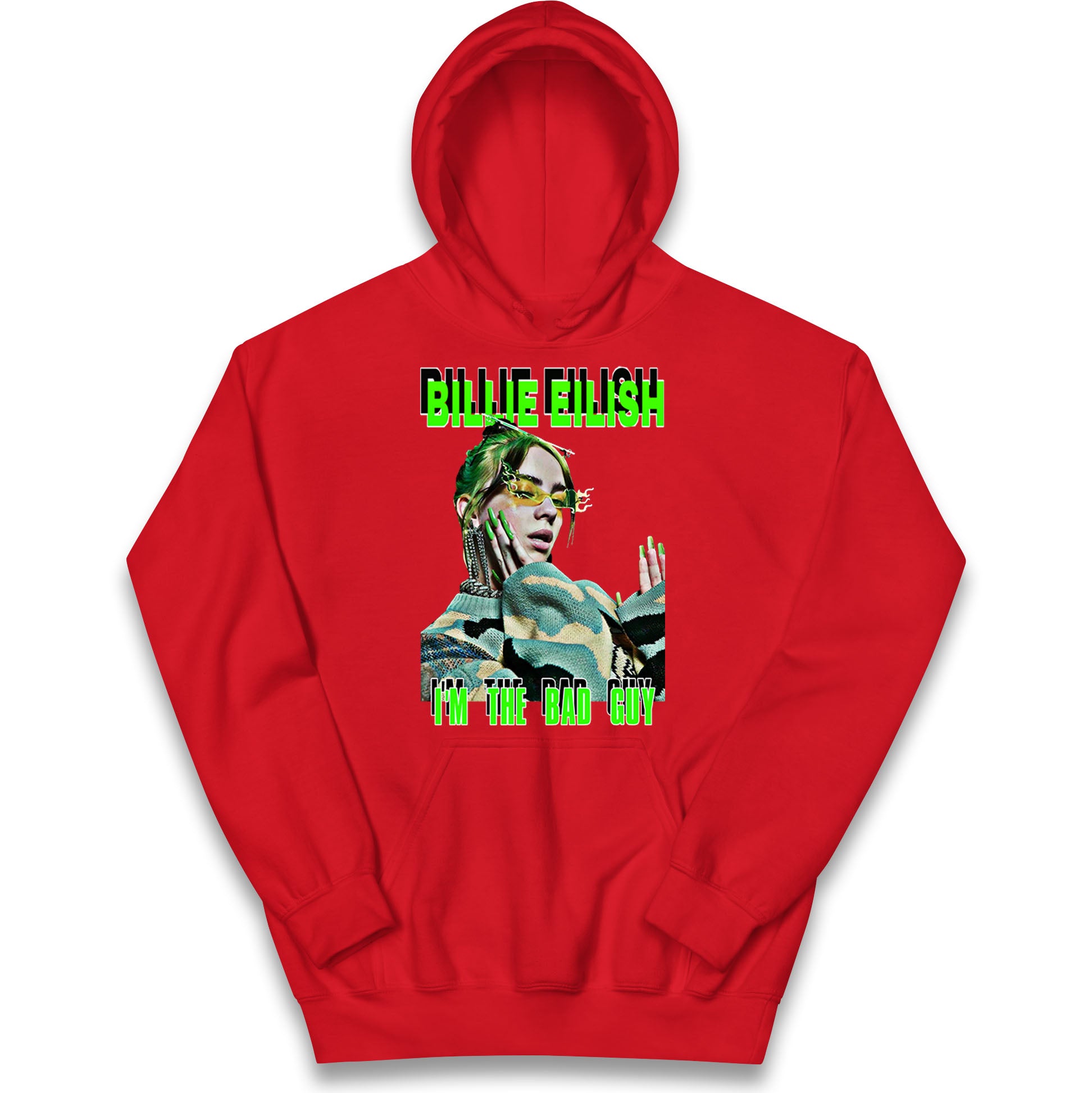 Billie Eilish Singer Kids Hoodie