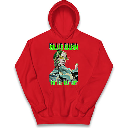 Billie Eilish Singer Kids Hoodie