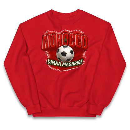 Morocco Retro World Cup Kids Jumper
