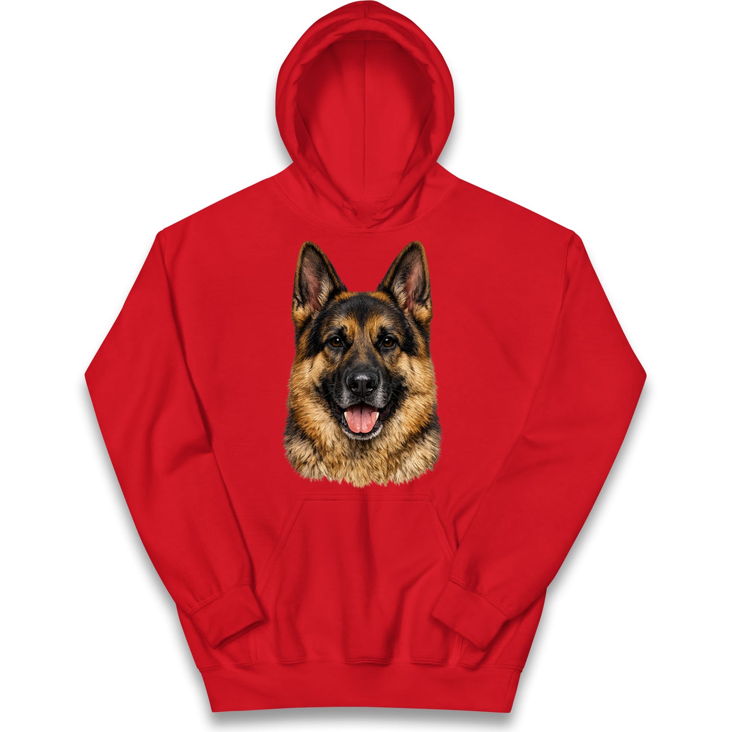 German Shepherd Dog Face Kids Hoodie
