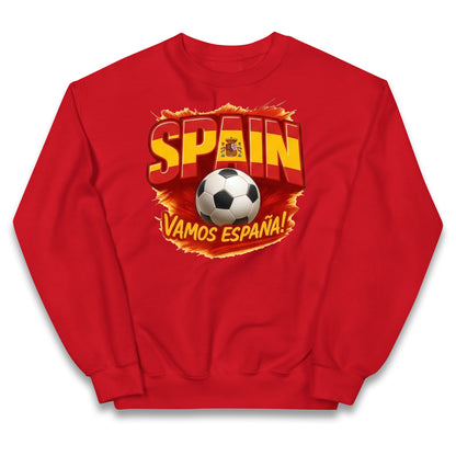 Spain Retro World Cup Kids Jumper
