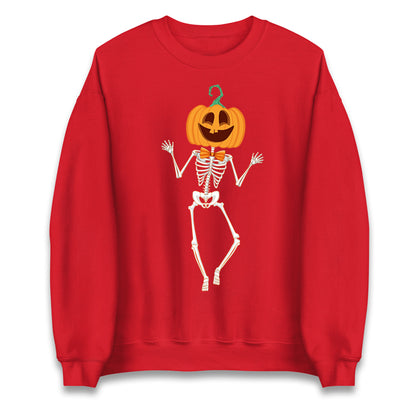 Pumpkin Skeleton Halloween Sweatshirt
