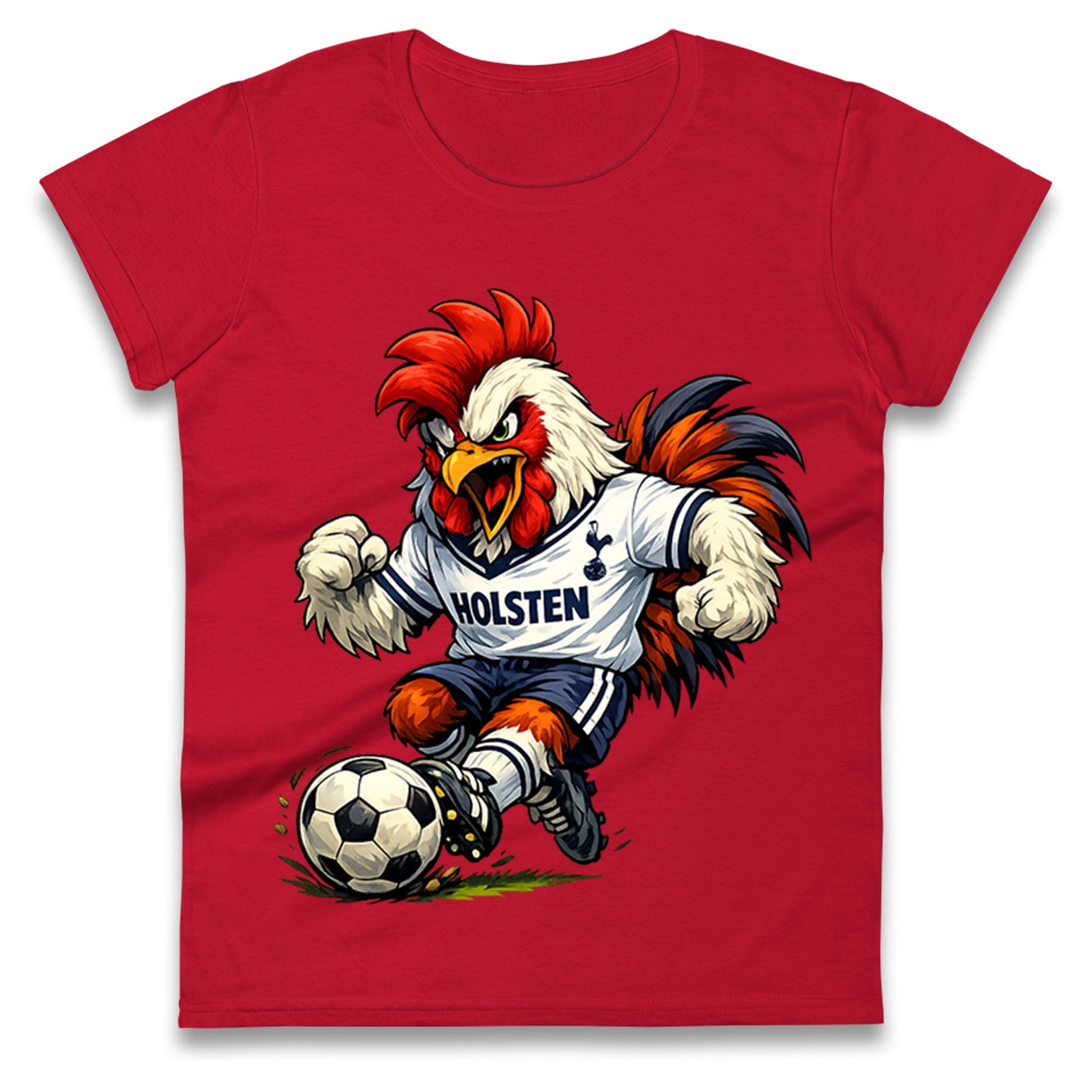 Retro Tottenhm Hotspur Ladies T Shirt