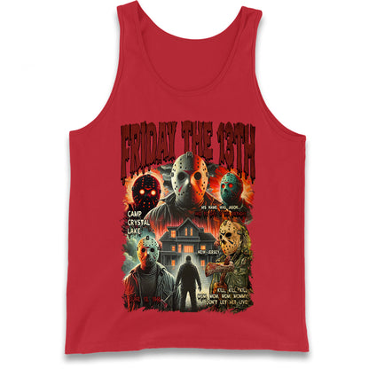 Jason voorhees Friday The 13th horror Halloween Bootleg Tank Top