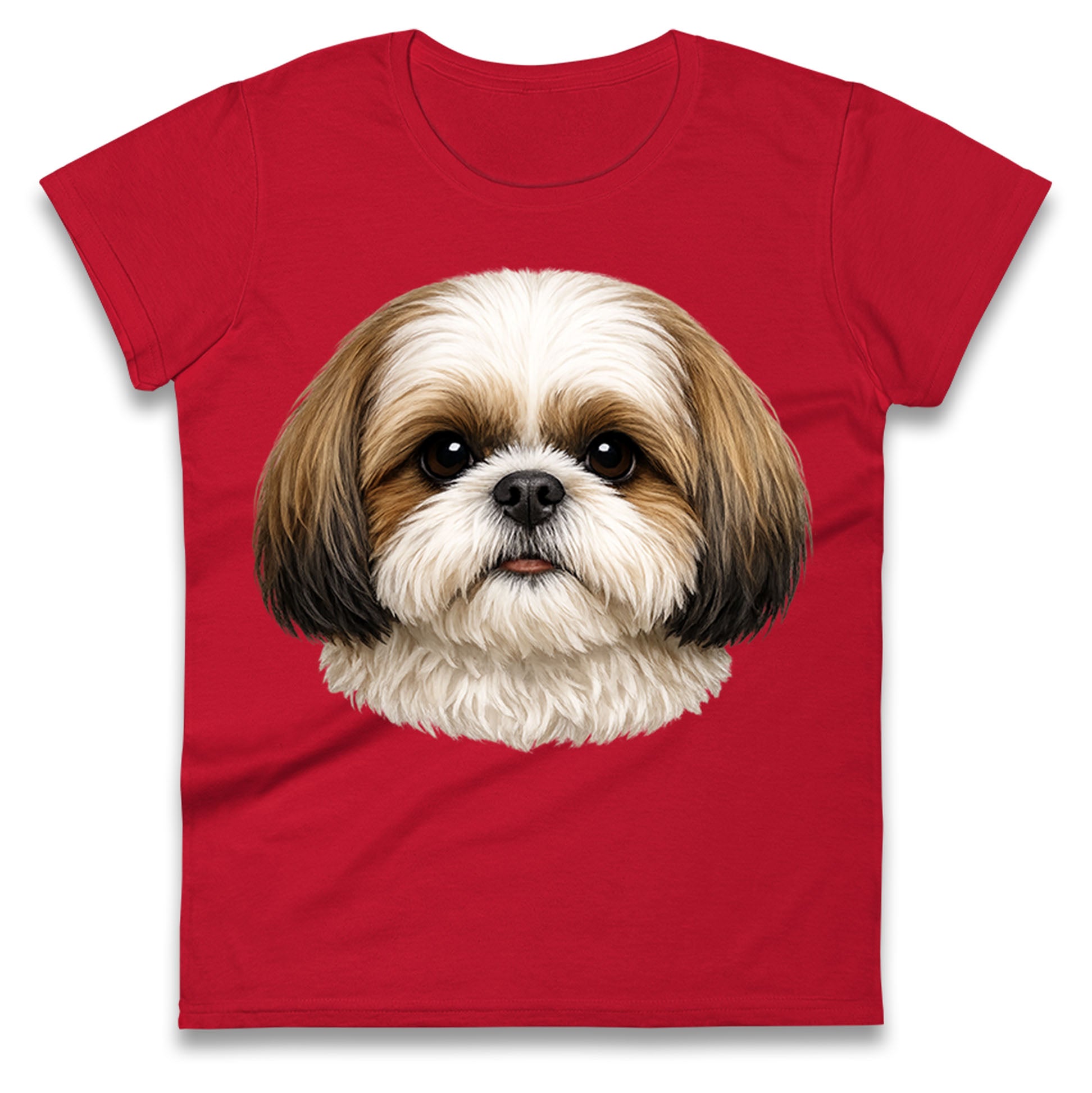 Shih Tzu Face Ladies T Shirt