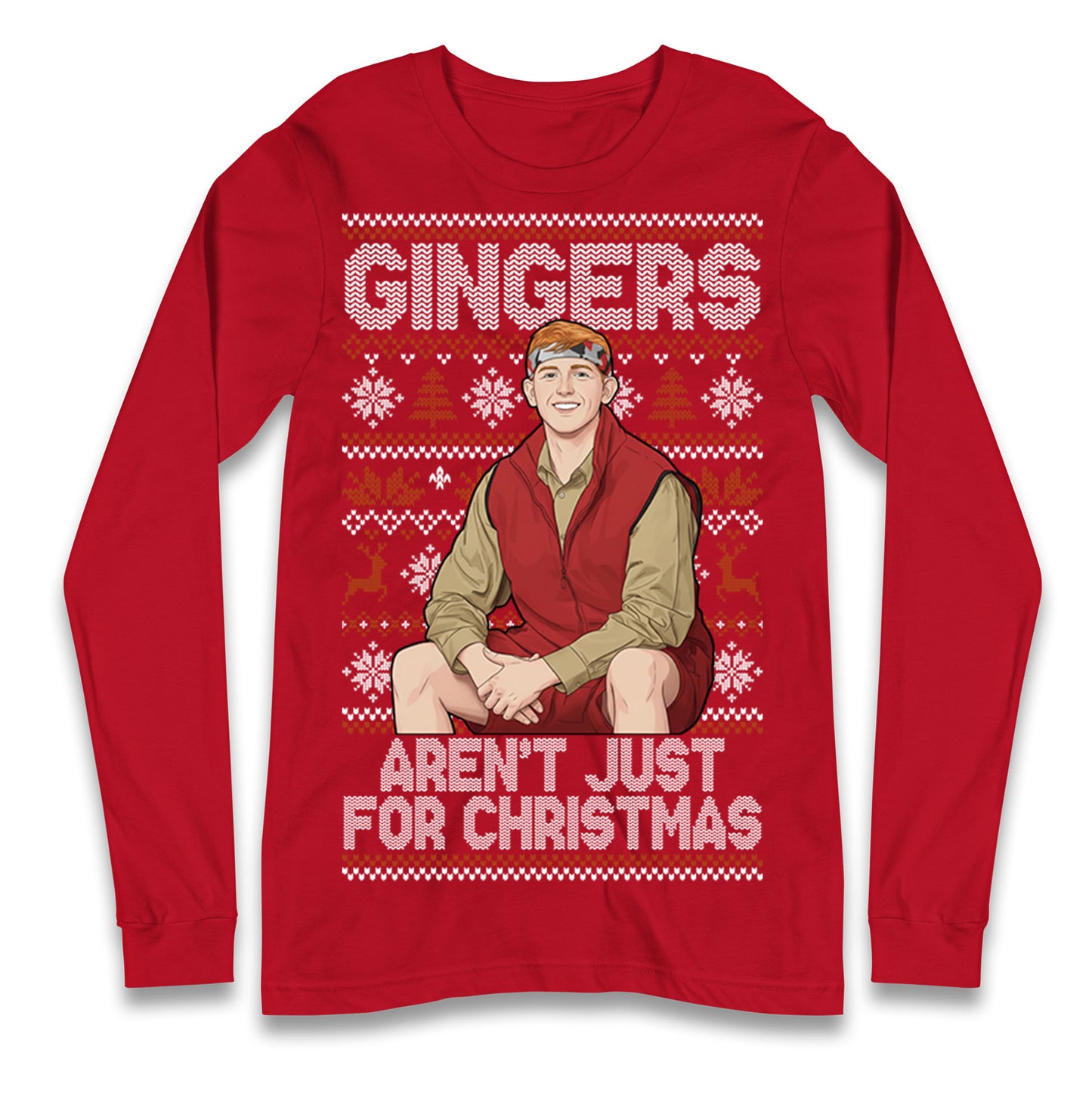 Angry Ginge Xmas Longsleeve T Shirt