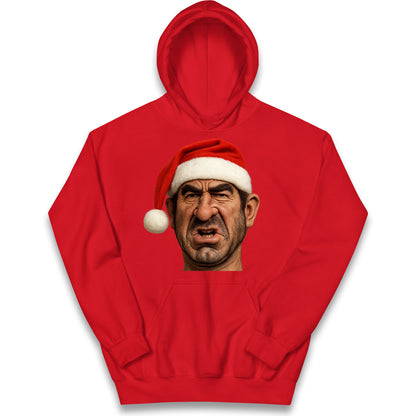 Eric Cantona Xmas Kids Hoodie