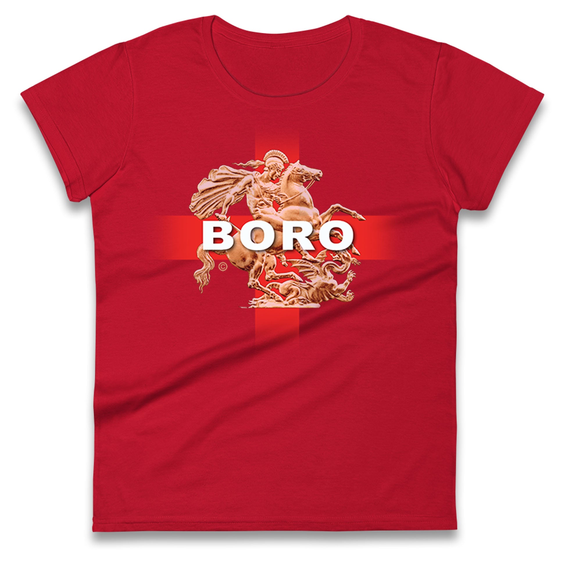 Middlesbrough England Football Ladies T Shirt