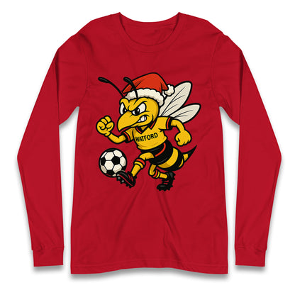 Retro Watford Christmas Long Sleeve Shirt