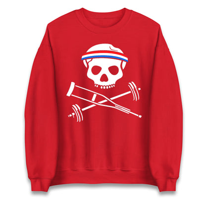 Johnny Knoxville Crutch Barbell and Bones Jumper
