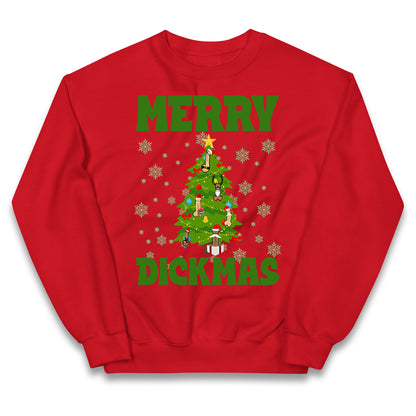 Merry Dickmas Funny Christmas Jumper