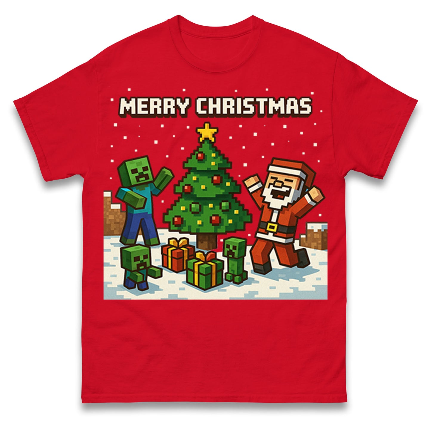 Minecraft Christmas T Shirt